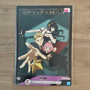 Spy x Family Mission Start Ichiban Kuji Prize Visual Art Sheet Clear File Poster